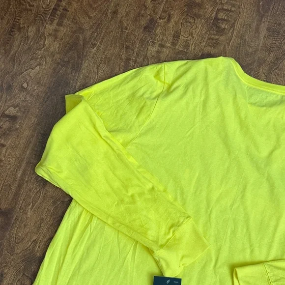 Nike Vibrant Yellow Long Sleeve Tee Size XXL - Picture 15 of 17